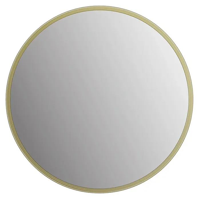DSK Wandspiegel Picasso - Durchmesser: 25 cm, Gold - Runder Spiegel mit goldenem Rahmen. Ein stilvolles Dekorationselement, das jedem Raum einen Hauch von Eleganz verleiht.