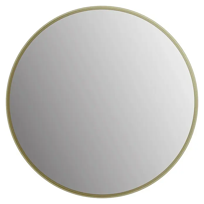 DSK Wandspiegel Picasso - Durchmesser: 40 cm, Gold - Runder Spiegel mit einem goldenen Rahmen, der einen Hauch von Eleganz und Stil in jeden Raum bringt. Ideal für Flur, Bad oder Wohnzimmer.