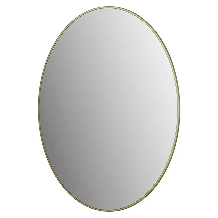 DSK Wandspiegel Picasso - Durchmesser: 80 cm, Gold - Ein runder Spiegel mit einem goldenen Rahmen, der ein minimalistisches und elegantes Design für jedes Zuhause bietet.