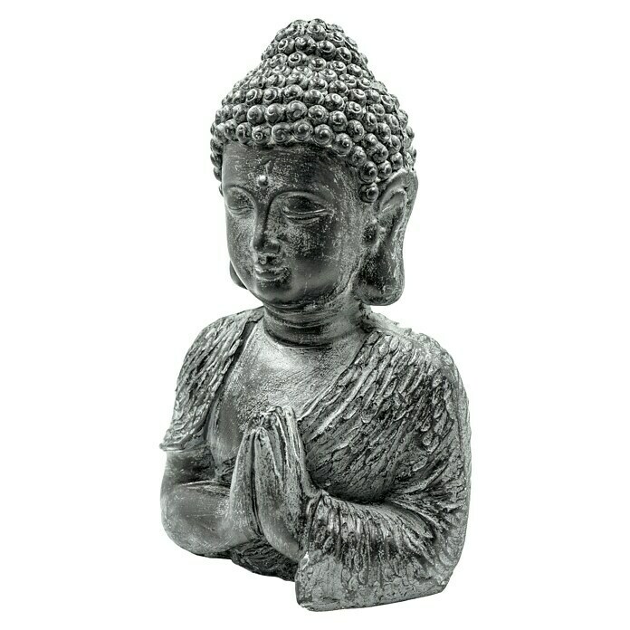 Buddhakopf (15 x 11 x 25 cm, Schwarz) | BAUHAUS