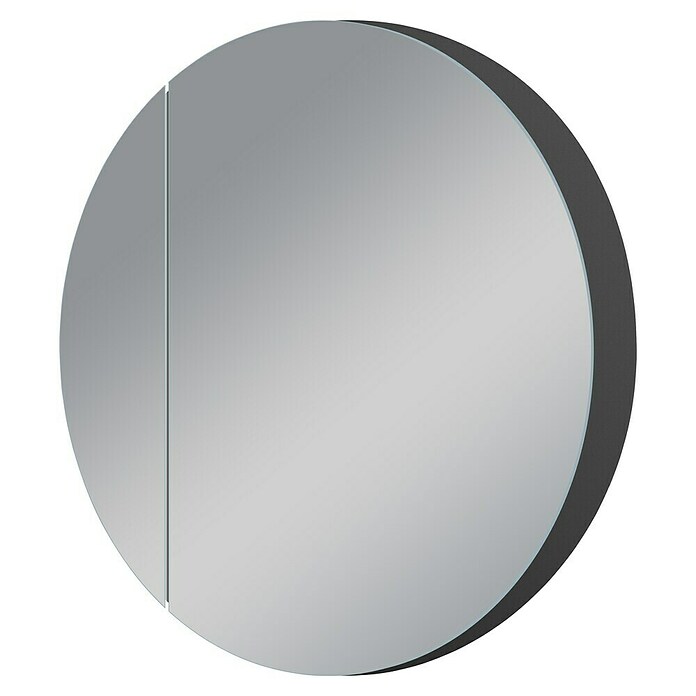 DSK Armario con espejo LED Picasso Style (Aluminio, Negro) | BAUHAUS