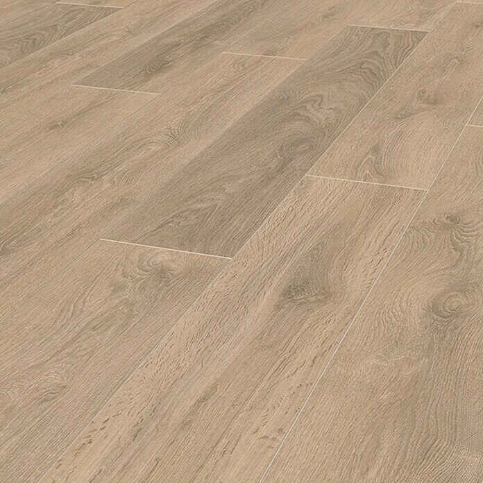 Krono Original Laminat Super Natural Blonde Oak (1.288 x 195 x 8 mm, Landhausdiele, Blonde Oak) | BAUHAUS