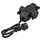 Voltomat Cable de extensión de goma (0,5 m, Negro, H07RN-F3G1,5)