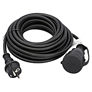 Voltomat Verlängerungskabel (10 m, Schwarz, IP44, H05RR-F)