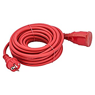 Verlängerungskabel (10 m, Rot, IP44, H07RN-F)