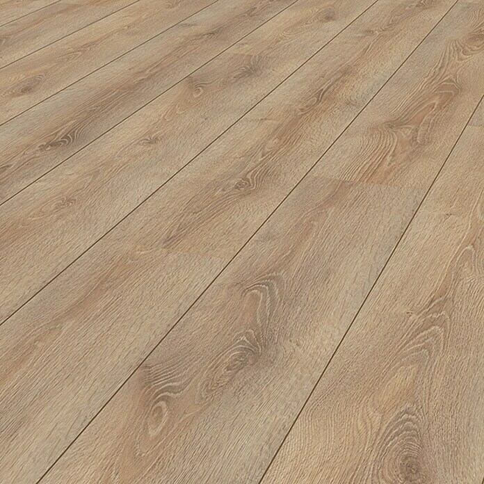 Krono Original Laminat Super Natural Clearwater Oak (1.288 x 195 x 8 mm, Landhausdiele, Clearwater Oak) | BAUHAUS