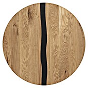 Exclusivholz Tablero de mesa redondo (Roble, Diámetro: 80 cm, Espesor: 2 cm) | BAUHAUS
