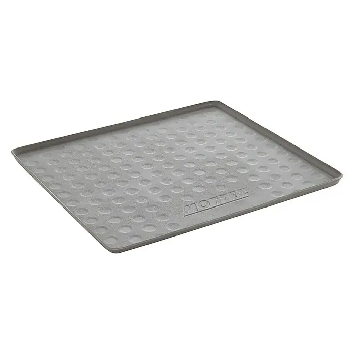 Protector para muebles bajo fregadero - 60 x 50 cm - Alfombra de maletero gris con patrón de tacos y borde elevado, ideal para proteger el interior del vehículo de la suciedad y la humedad.