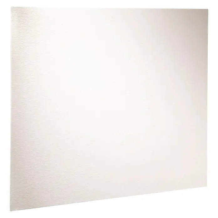 Mottez Protector de pared de cocina - Gris, 65 x 90 cm, Acero - Panel posterior de acero inoxidable cepillado para una apariencia moderna, ideal para cocina o baño. Duradero y fácil de limpiar.