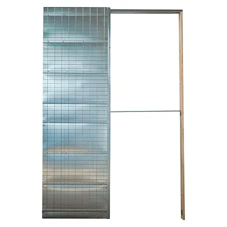 Estructura de puerta corredera para pared de obra