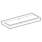 Geberit iCon Waschtisch (120 x 48,5 cm, Ohne Beschichtung, Ohne Hahnloch, Keramik, Weiß)