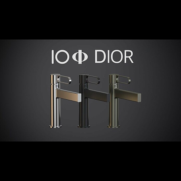 IO Dior Grifo de lavabo (Titanio) | BAUHAUS