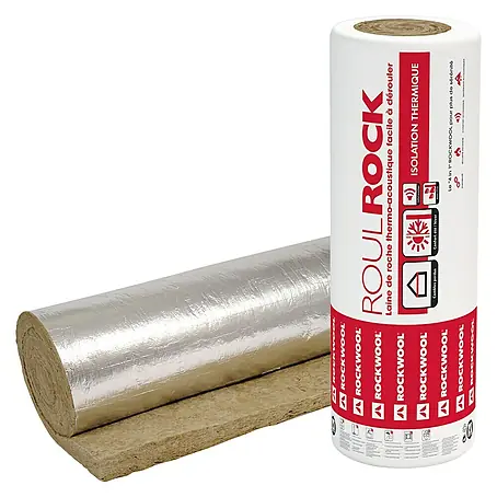 Rockwool  Lana de roca con aluminio Roulrock ALU