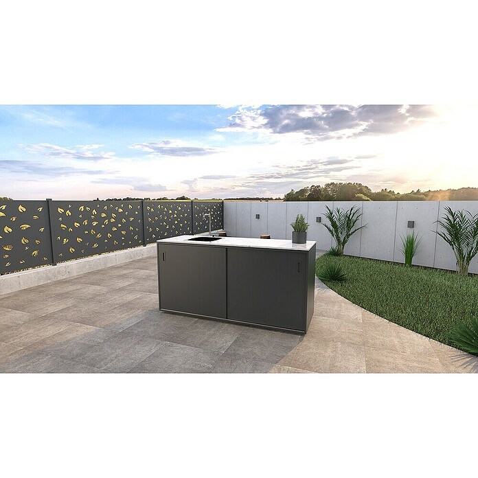 Modul za letno kuhinjo s koritom  (Antracit) | 8336 - Grillküchen | ICGA - Grillgeräte | ICG - Grillgeräte / Grillzubehör | IC - Freizeit im Garten | I - Stadtgarten | BAUHAUS