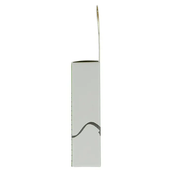 BAUHAUS USB-Ladekabel 4 x USB-C - Schwarz, Länge: 19 cm, USB A-Stecker - Seitenansicht einer stilvollen, rechteckigen Produktverpackung mit einem geschwungenen, dunklen Designelement, das die hochwertige Anmutung hervorhebt.