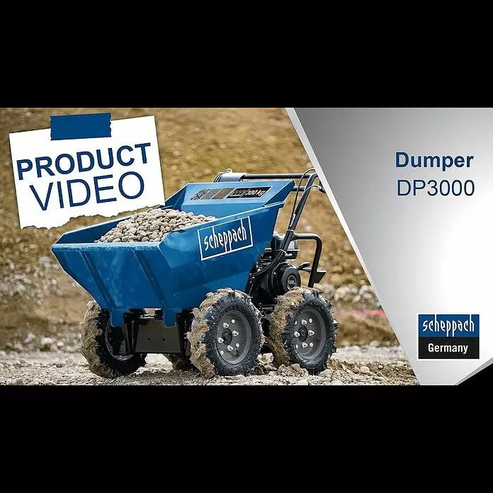 Scheppach Raddumper DP 3000 - 4.100 W, 196 cm³, Fassungsvermögen: 125 l - Dumper - DP3000