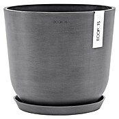 Ecopots Oslo Pflanztopf (Außenmaß (Ø x H): 25 x 21,8 cm, Kunststoff, Grau) | BAUHAUS