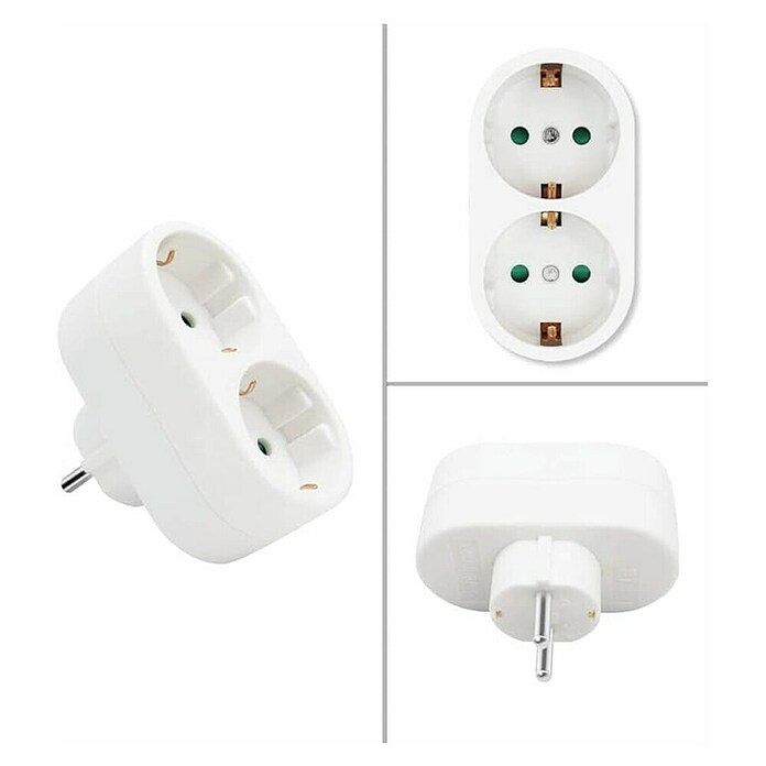 Chacon Ladrón doble (x 2, Blanco) | BAUHAUS