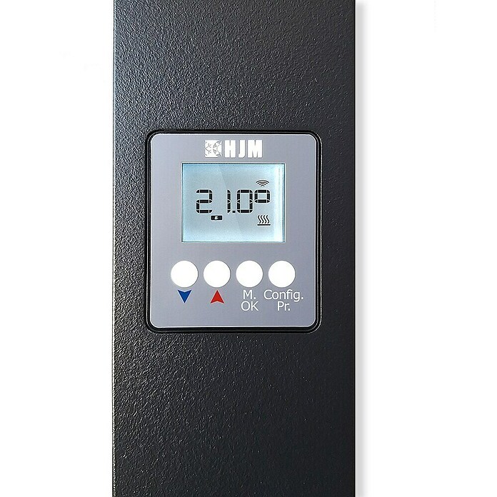 HJM Emisor térmico Vertical Ixora (1.000 W, Negro, 10 x 25,5 x 150 cm, Cerámico) | BAUHAUS