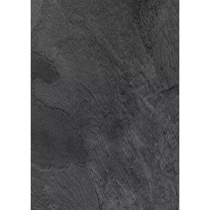Krono Original Laminatmuster Organic Classic Nightfall Slate - 297 x 330 x 8 mm, Fliesenoptik - Dunkelgraue, texturierte Oberfläche, die Schiefer oder Naturstein ähnelt, mit subtilen Variationen und rauer Optik.