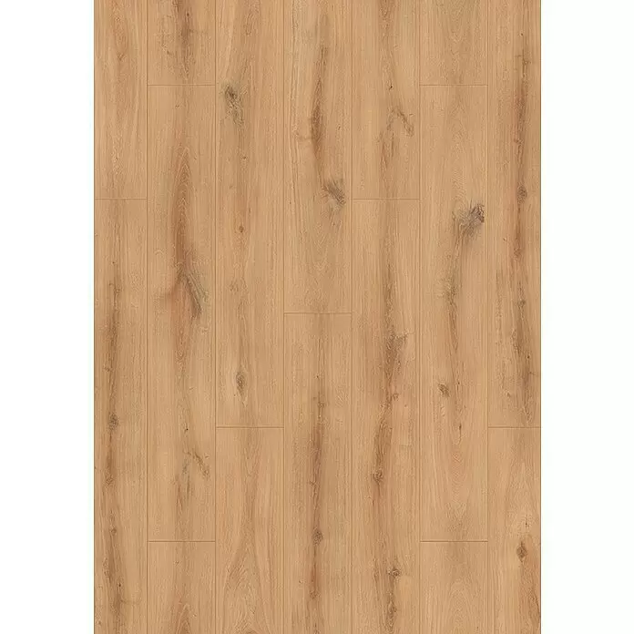 Krono Original Laminat Organic Classic - Golden Vista Oak, Landhausdiele, 1.288 x 195 x 8 mm - Heller Holzplankenboden mit natürlicher Maserung und Ästen, passend für diverse Einrichtungen.