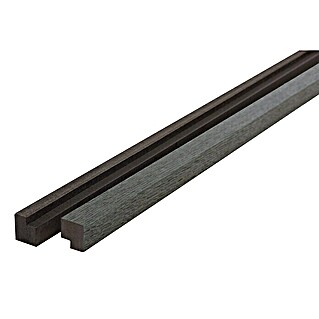 FibroTech Abschlussleiste (Black Oak, 3.000 x 25 x 22 mm, 2 Stk.)