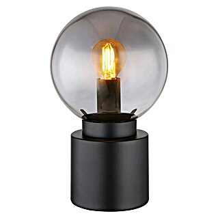 Globo Lámpara de sobremesa redonda Marka (25 W, Ø x Al: 15 x 24,5 cm, Negro mate, E14)