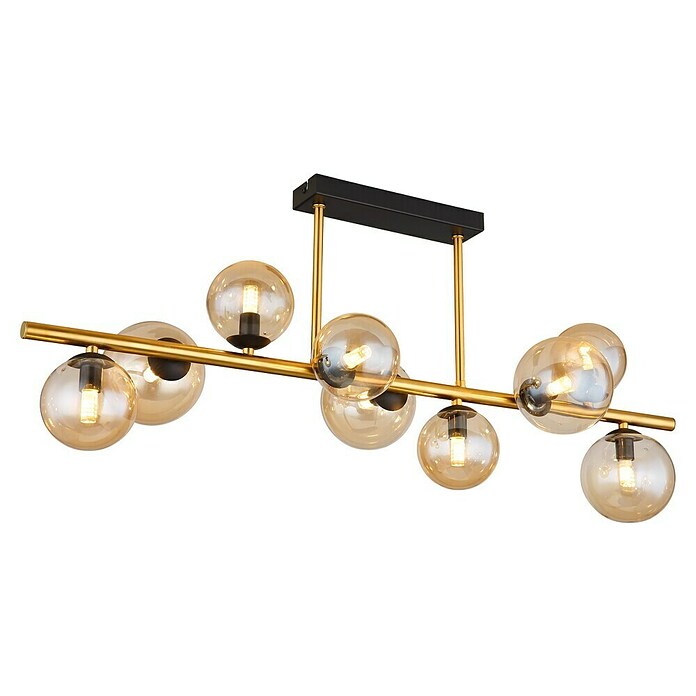 Globo Riha LED stropna svjetiljka  (3,5 W, D x Š x V: 87 x 28 x 37 cm, Crna, Zlatna, Topla bijela) | BAUHAUS