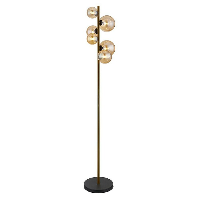 Globo Riha Lámpara de pie LED (3,5 W, Altura: 155 cm, Dorado, Blanco cálido) | BAUHAUS