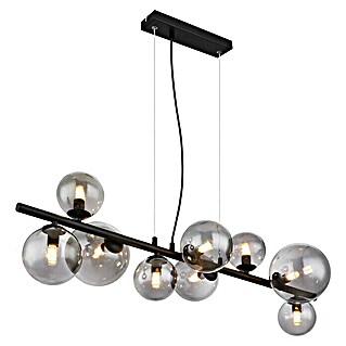 Globo Pendelleuchte Riha (L x B x H: 86 x 36 x 120 cm, 3,5 W, Schwarz/Rauchig, G9)