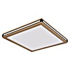 Globo LED-Deckenleuchte Carla (20 W, Warmweiß, Holzoptik, L x B x H: 45 x 45 x 7,5 cm) | BAUHAUS