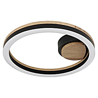 Globo LED stropna svjetiljka Beatrix (12 W, Topla bijela, Crna, Ø x V: 300 x 58 mm)