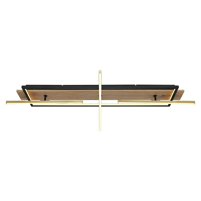 Globo LED stropna svjetiljka Beatrix  (48 W, Topla bijela, Crna, D x Š x V: 1.000 x 605 x 115 mm) | BAUHAUS