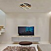 Globo LED-Deckenleuchte Beatrix (32 W, Warmweiß, Schwarz-matt, L x B x H: 440 x 400 x 90 mm) | BAUHAUS