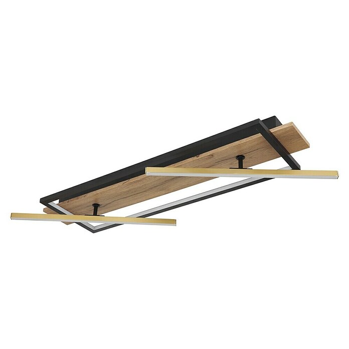 Globo LED stropna svjetiljka Beatrix  (32 W, Topla bijela, Crna, D x Š x V: 815 x 405 x 90 mm) | BAUHAUS