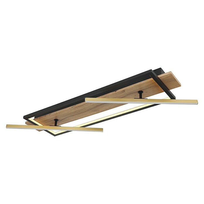 Globo LED stropna svjetiljka Beatrix  (32 W, Topla bijela, Crna, D x Š x V: 815 x 405 x 90 mm) | BAUHAUS