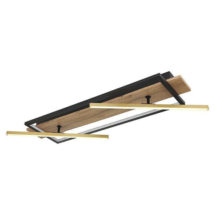 Globo LED stropna svjetiljka Beatrix  (32 W, Topla bijela, Crna, D x Š x V: 815 x 405 x 90 mm) | BAUHAUS