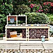 Muddy Buddy Kindertisch zum Matschen Little Leo (L x B x H: 80 x 40 x 55 cm, Holz, Natur/ Puderrosa) | BAUHAUS