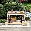 Muddy Buddy Kindertisch zum Matschen Little Leo (L x B x H: 80 x 40 x 55 cm, Holz, Natur/ Puderrosa) | BAUHAUS