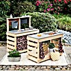 Muddy Buddy Kindertisch zum Matschen Little Leo (L x B x H: 80 x 40 x 55 cm, Holz, Natur/ Puderrosa) | BAUHAUS