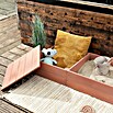 Muddy Buddy Sandkasten Space Saver (150 x 45 x 20 cm, Holz, Puderrosa) | BAUHAUS