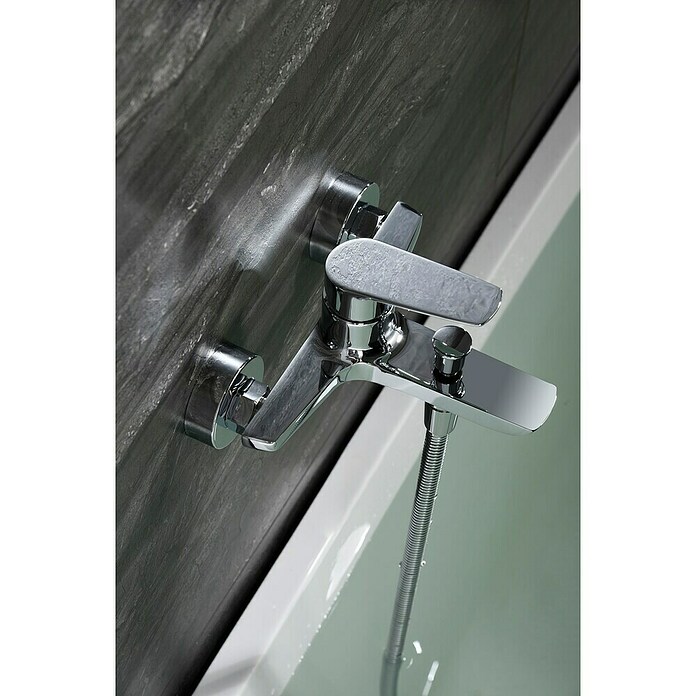 Imex Bélgica Grifo monomando de bañera (Cromo, Brillante) | BAUHAUS