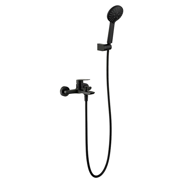 Imex Bélgica Grifo monomando de bañera (Negro, Mate) | BAUHAUS