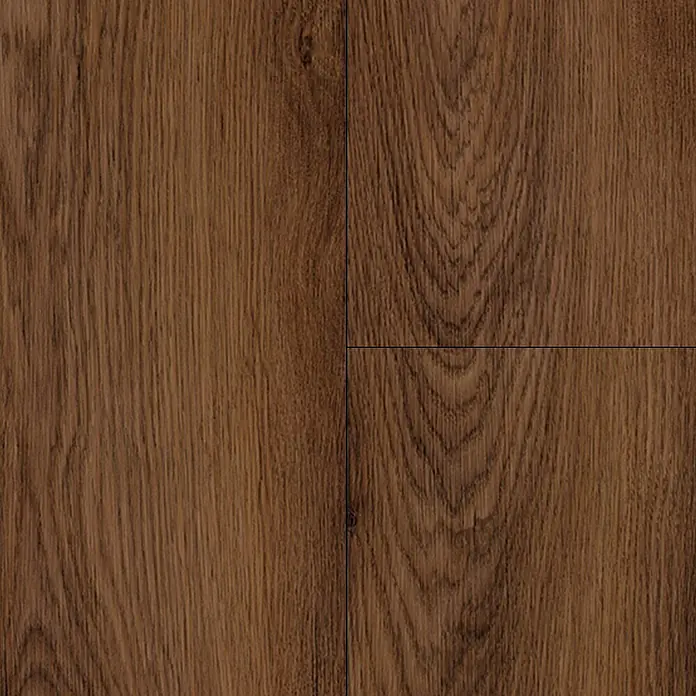 Krono Original Laminat Organic Flex - Tobacco Manor Oak, Landhausdiele, 1.288 x 189 x 7 mm - Nahaufnahme von braunem Holzlaminatboden, der eine warme und natürliche Ästhetik für jeden Raum bietet. Strapazierfähig und stilvoll.