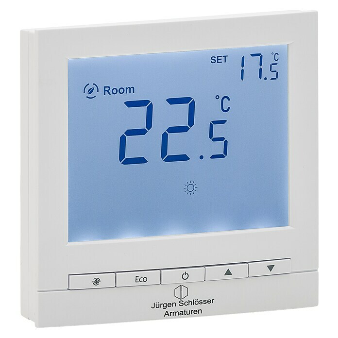 Schlösser Raumthermostat (15 x 85 x 85 mm, Spannung: 230 V) | BAUHAUS