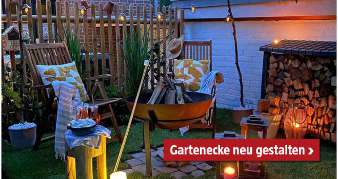 Gartenecke neu gestalten