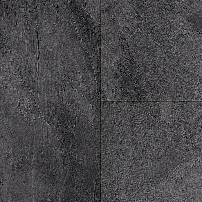 Krono Original Laminatmuster Organic Classic Nightfall Slate - 297 x 330 x 8 mm, Fliesenoptik - Dunkle Schieferfliesen mit ausgeprägter Textur für einen modernen Look. Ideal für Böden und Wände, robust und stilvoll.