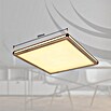 Globo LED-Deckenleuchte Carla (24 W, Warmweiß, Holzoptik, L x B x H: 60 x 60 x 7,5 cm) | BAUHAUS