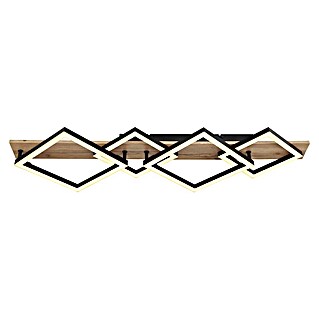 Globo LED stropna svjetiljka Beatrix (30 W, Topla bijela, Crna, D x Š x V: 820 x 310 x 85 mm, 4 Kom.)