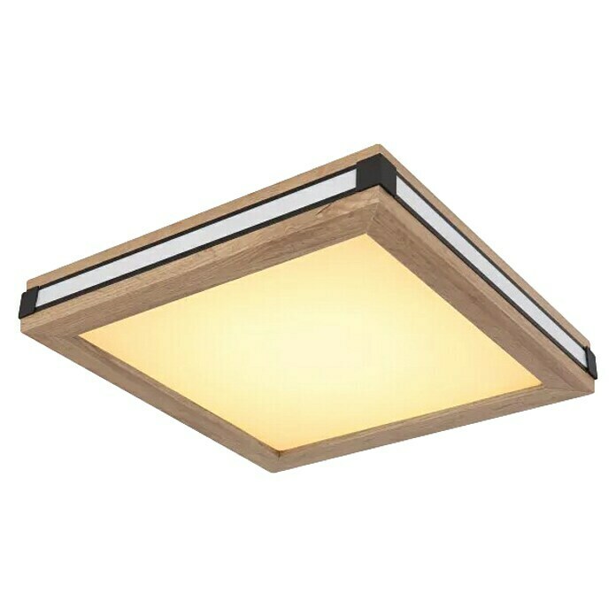 Globo Plafón LED Carla (12 W, Blanco cálido, Marrón, L x An x Al: 30 x 30 x 7,5 cm) | BAUHAUS
